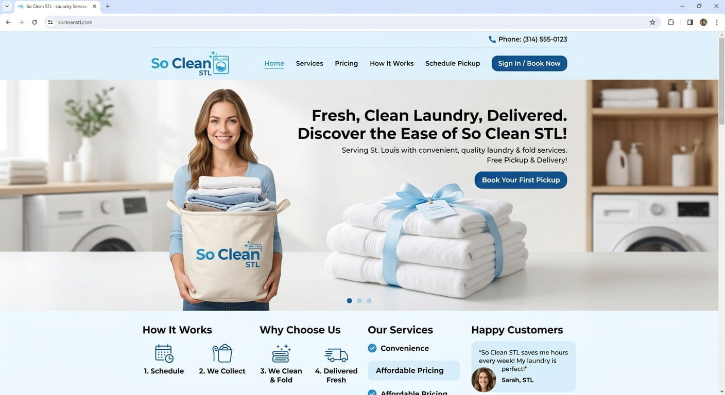So Clean STL website preview
